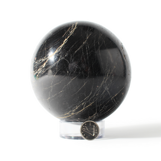 Tourmaline with Hematite Sphere Unique #13 - 3 7/8" from The Rock Space
