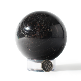 Tourmaline with Hematite Sphere Unique #17 - 3 1/8" from Stonebridge Imports