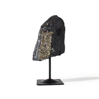 Pyrite on Basalt Specimen on Stand #1 from Stonebridge Imports