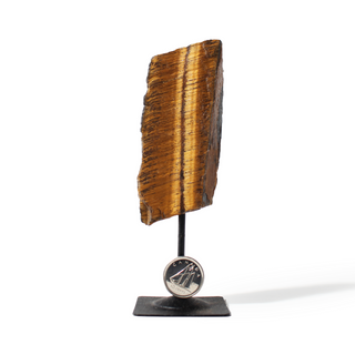 Tiger Eye on Metal Stand - 3 3/4" to 6 1/4" from The Rock Space