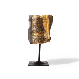 Tiger Eye on Metal Stand - 3 3/4" to 6 1/4"