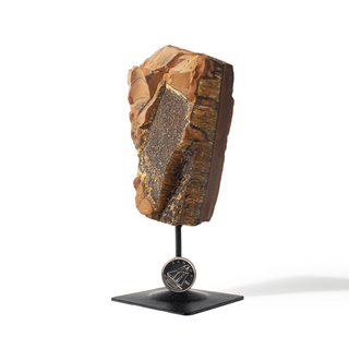 Tiger Eye on Metal Stand - 3 3/4" to 6 1/4"