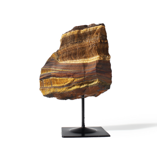 Tiger Eye on Metal Stand - 3 3/4" to 6 1/4"