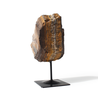 Tiger Eye on Metal Stand - 3 3/4" to 6 1/4"