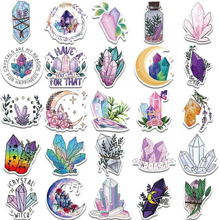 Crystal Cluster Sticker - Pack of 50    from Stonebridge Imports