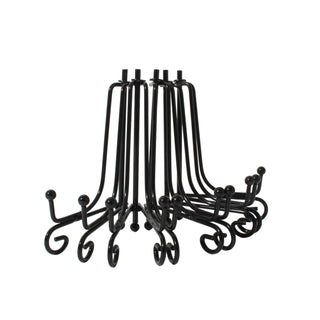 Black Metal Easel Display Stand - 5 Pack 4" from The Rock Space