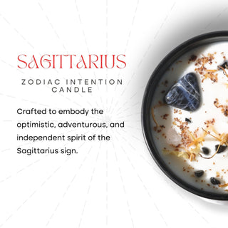 Crystal Zodiac Candle from The Rock Space