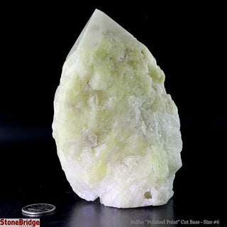 Sulfur Cut Base, Polished Point Tower #5    from Stonebridge Imports