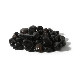 Agate Black Tumbled Stones from The Rock Space