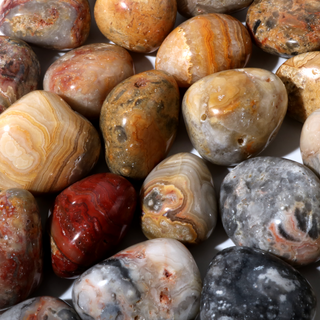 Crazy Lace Agate Tumbled Stone from The Rock Space