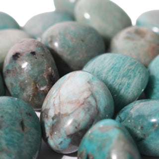 Amazonite with Smoky Quartz Tumbled Stones from The Rock Space