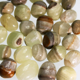 Green Aragonite Tumbled Stones    from The Rock Space