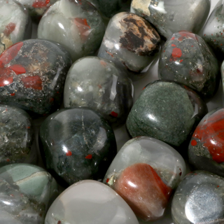 African Bloodstone Tumbled Stone    from The Rock Space