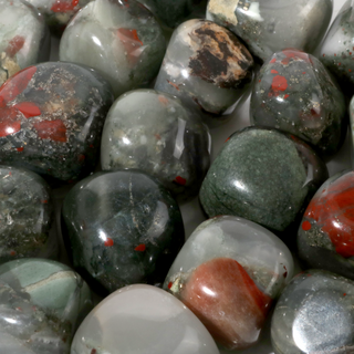 African Bloodstone Tumbled Stone from The Rock Space