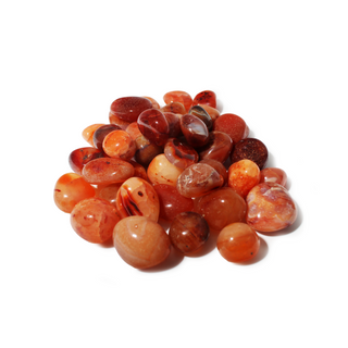 Carnelian Light Tumbled Stones - South Africa Medium from The Rock Space