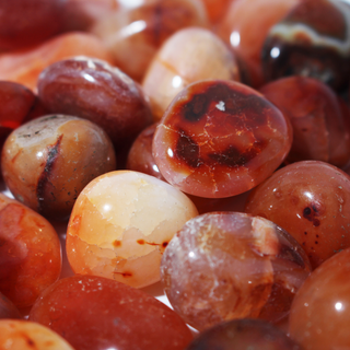 Carnelian Light Tumbled Stones - South Africa from The Rock Space