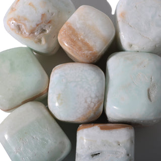 Caribbean Blue Calcite Tumbled Stones    from The Rock Space