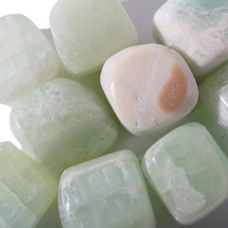 Pistachio Green Calcite  Tumbled Stones    from Stonebridge Imports