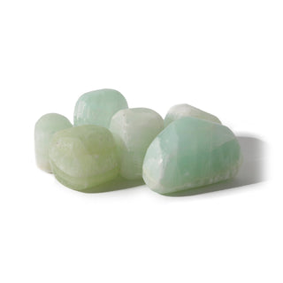 Pistachio Green Calcite Tumbled Stones from The Rock Space
