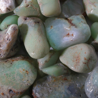 Chrysoprase A Tumbled Stones - Semi-Polished - Brazil from The Rock Space