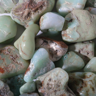 Chrysoprase A Tumbled Stones - Semi-Polished - Brazil from The Rock Space