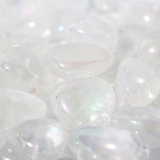 Rainbow Aura Clear Quartz Tumbled Stones from Stonebridge Imports