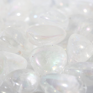 Rainbow Aura Clear Quartz Tumbled Stones from The Rock Space
