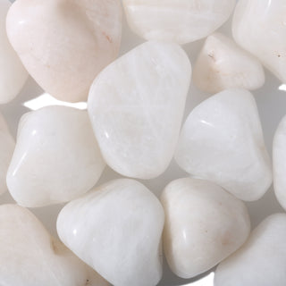 White Quartz Tumbled Stones - Brazil