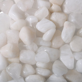 White Quartz Tumbled Stones - Brazil from The Rock Space