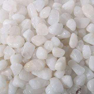 White Quartz Tumbled Stones - Brazil    from Stonebridge Imports