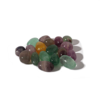 Fluorite Rainbow Tumbled from The Rock Space