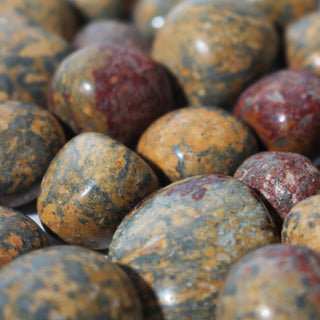 Red Leopardskin Jasper Tumbled Stones from Stonebridge Imports