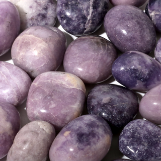 Lepidolite Tumbled Stone 'B' (India) - 1lb bag from The Rock Space