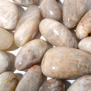 Gray Moonstone Tumbled Stone from The Rock Space