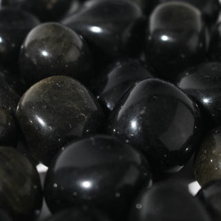 Gold Sheen Obsidian Tumbled Stones - Mexico from Stonebridge Imports