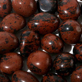 Obsidian Mahogany Tumbled Stones from The Rock Space