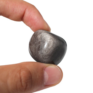 Obsidian Silver Sheen Tumbled Stones from The Rock Space