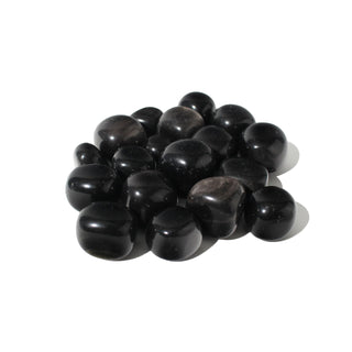 Obsidian Silver Sheen Tumbled Stones from The Rock Space