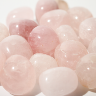 Rose Quartz A Tumbled Stones - India from The Rock Space