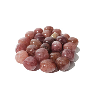 Strawberry Quartz Tumbled Stones from The Rock Space