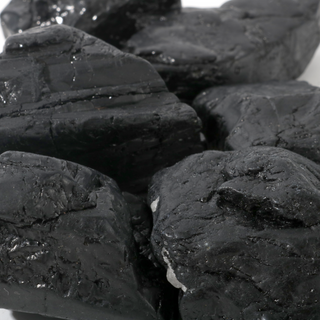 Black Tourmaline Tumbled Stones A - Free Form - 1lb from The Rock Space