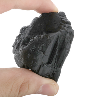 Black Tourmaline Tumbled Stones A - Free Form - 1lb from Stonebridge Imports