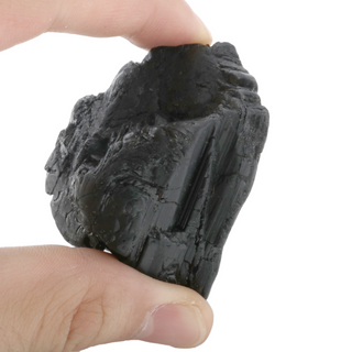 Black Tourmaline Tumbled Stones A - Free Form - 1lb from The Rock Space