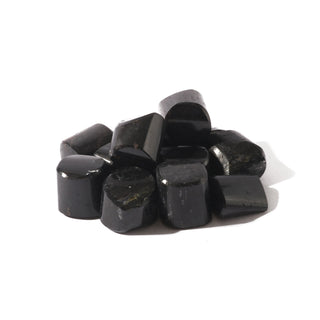 Black Tourmaline Tumbled Stones - India - Polished edges    from The Rock Space