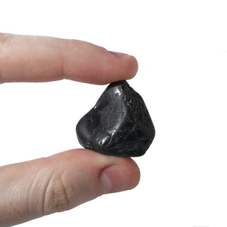 Black Tourmaline Tumbled Stones (Semi Polished) from The Rock Space