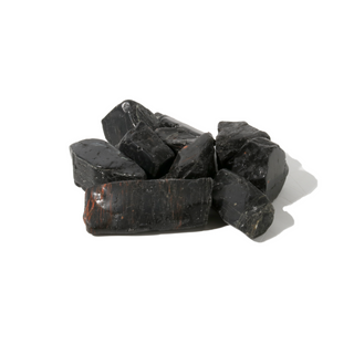 Tourmaline and Hematite Tumbled Stone - Free Form - 1lb from The Rock Space