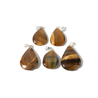 Tiger Eye B Drop Pendant - Pack of 5 from The Rock Space