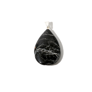 Black Tourmaline B Drop Pendant - Pack of 5 from The Rock Space