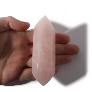 Rose Quartz A Double Terminated Massage Wand - Jumbo #1 - 3" to 4 1/2"    from Stonebridge Imports