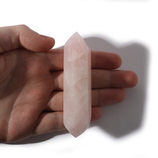 Rose Quartz A Double Terminated Massage Wand - Large #2 - 3 1/2" to 4 1/2" from The Rock Space
